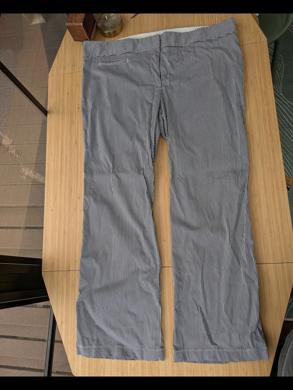 Lands' End Women's TALL Black and White Chinos